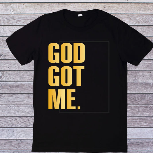 God Got Me T-shirt (Gold)