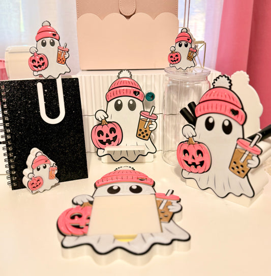 Beanie Ghost Desk Set