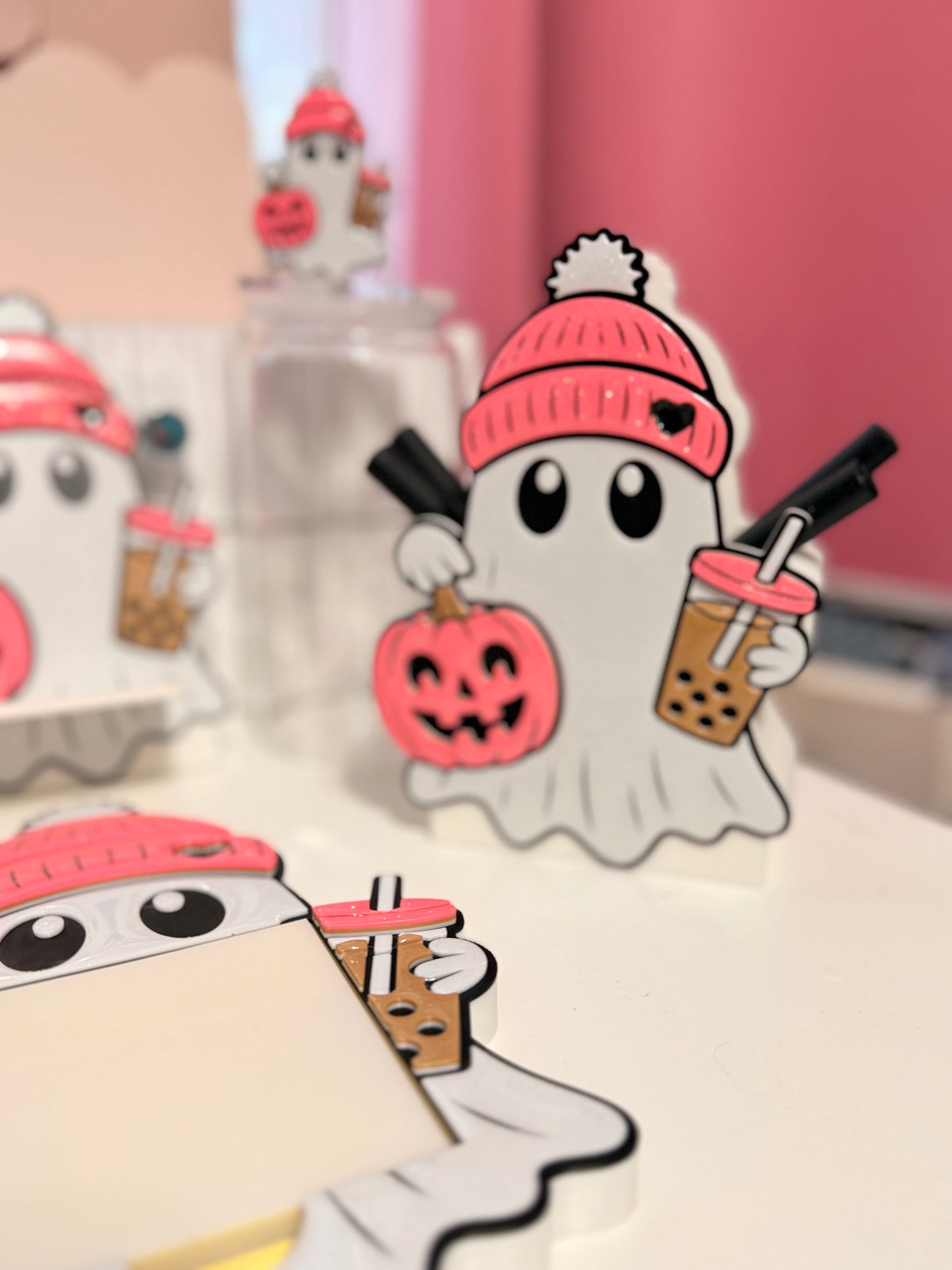 Beanie Ghost Desk Set