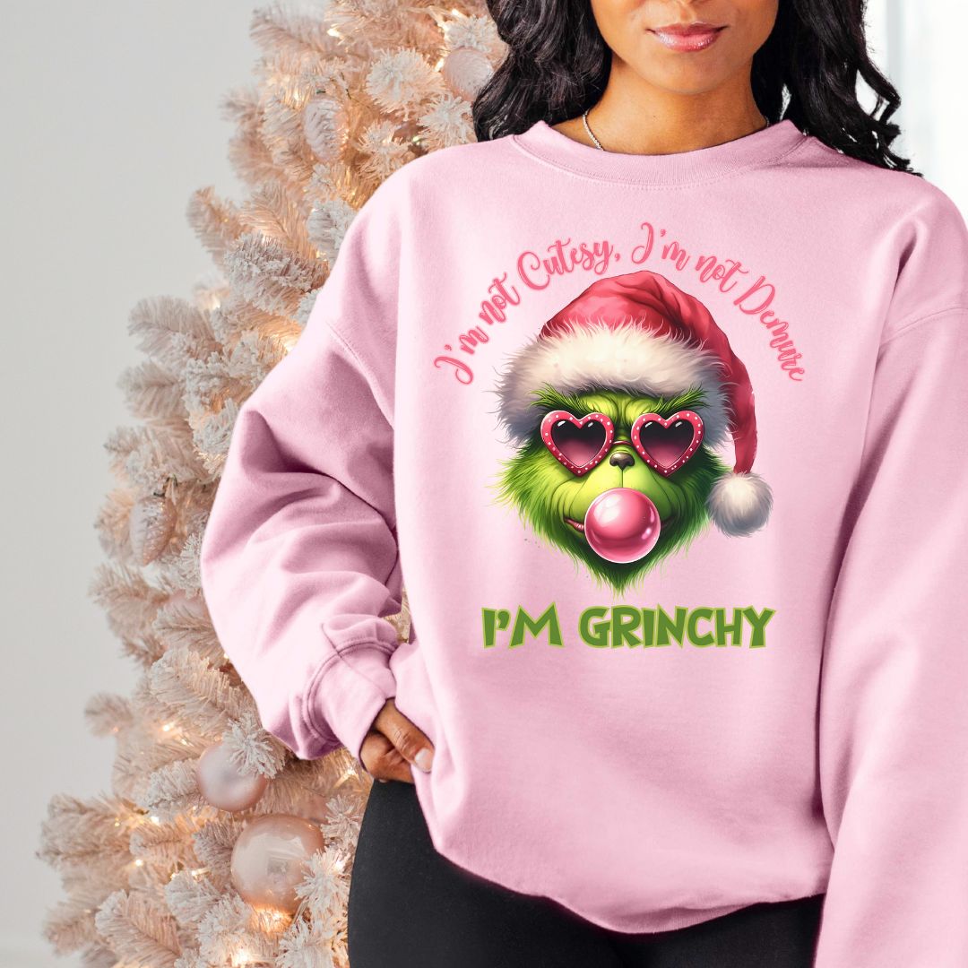 Christmas Green and Pink Grinchy Sweatshirt